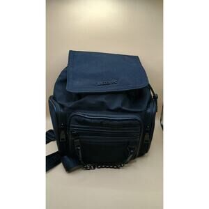 Madden NYC Women's Flap Backpack Jet Black